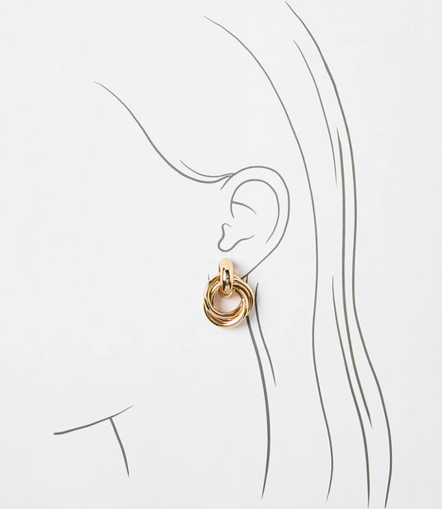 Twist Link Earrings