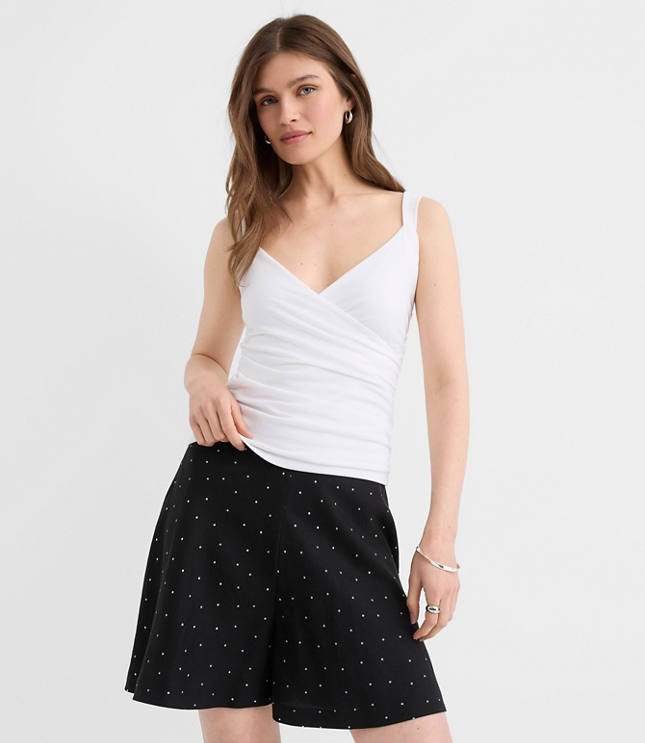 Crossover Ruched Tank Top