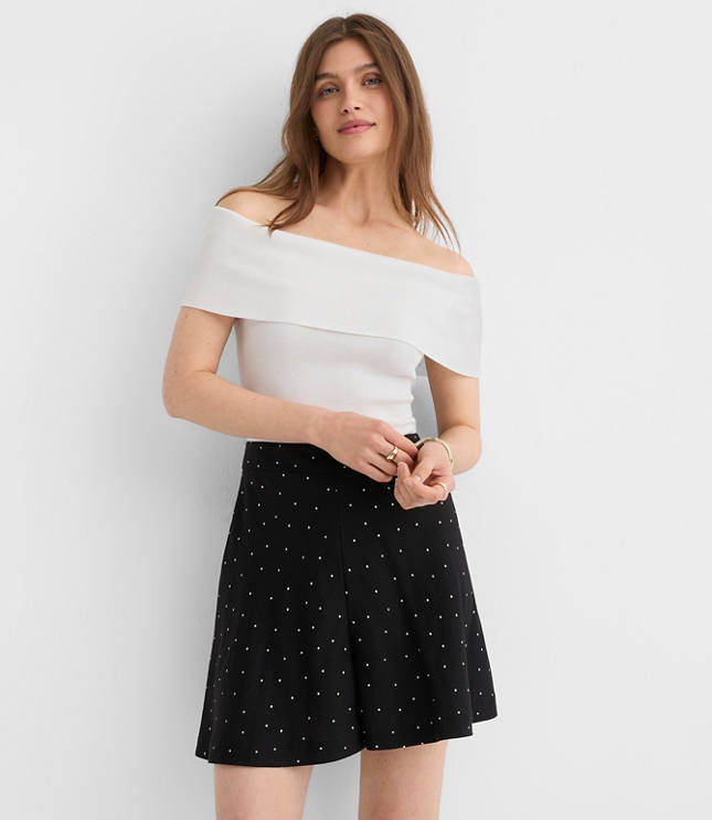 Ribbed Off The Shoulder Sweater