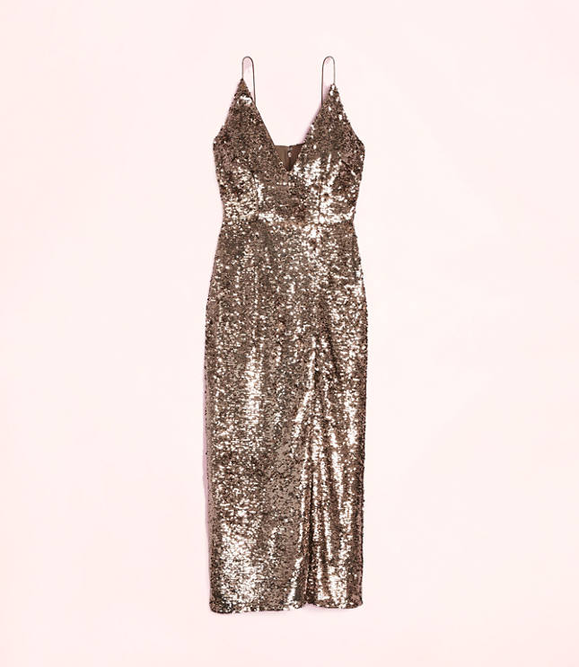 Lately Sequin V-Neck Gown