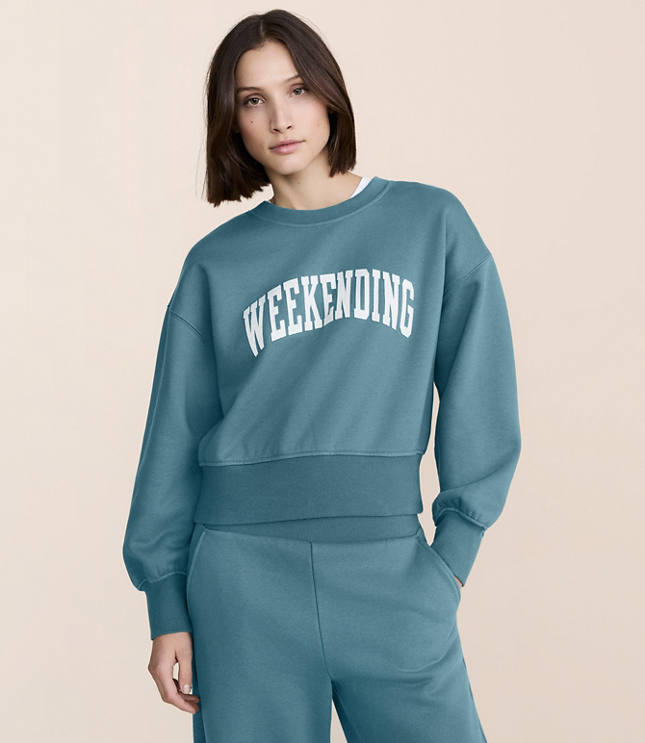 Petite Lou & Grey Weekending Elite Fleece Sweatshirt