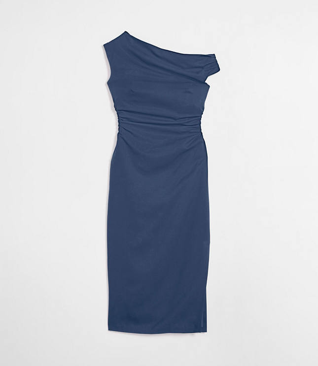 LOFT Versa Pure Spun Off The Shoulder Midi Dress carousel Product Image 4