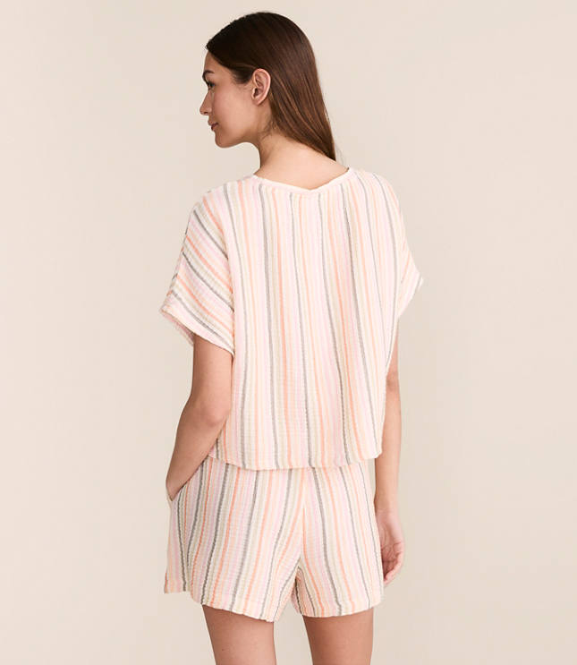 Lou & Grey Striped Triple Cloth Dolman Tee