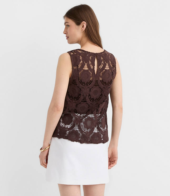 Scalloped Crochet Tank Top