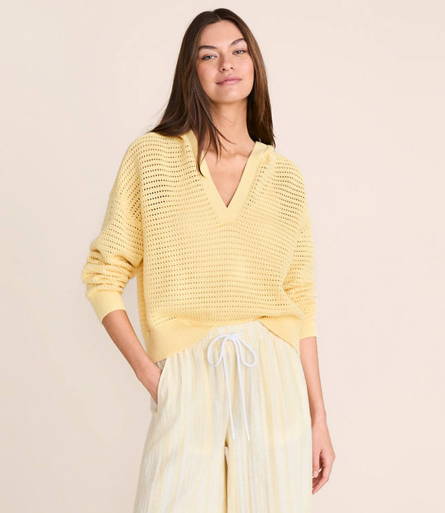 Petite Lou & Grey Stitchy Hoodie Sweater