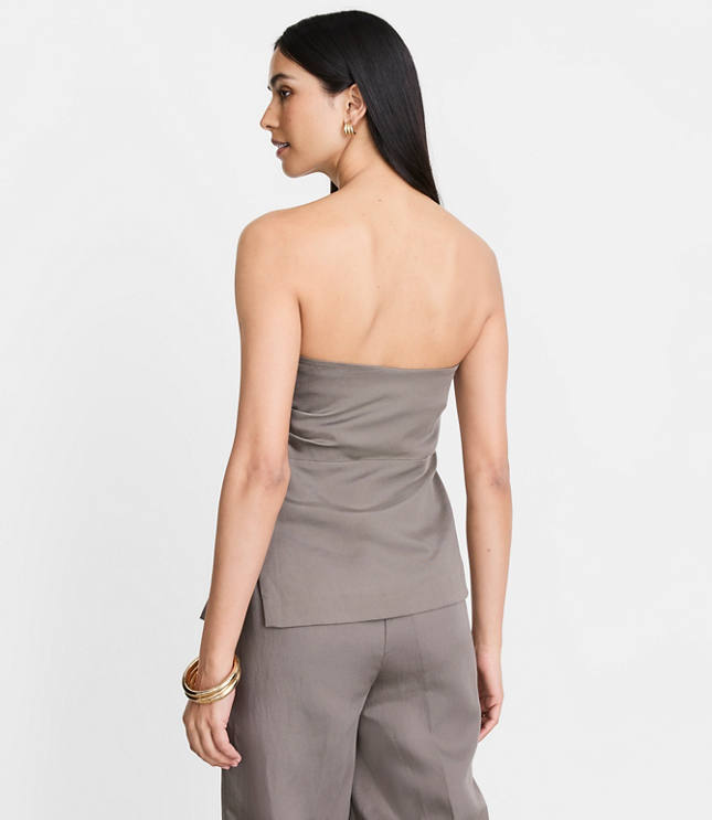LOFT Versa Luxe Lyocell Linen Bustier carousel Product Image 3