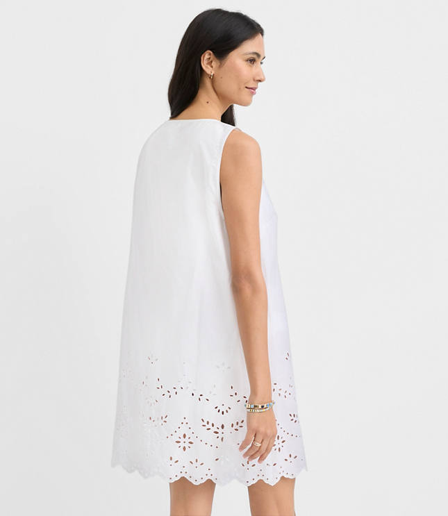LOFT Beach Eyelet Poplin Swimsuit Coverup