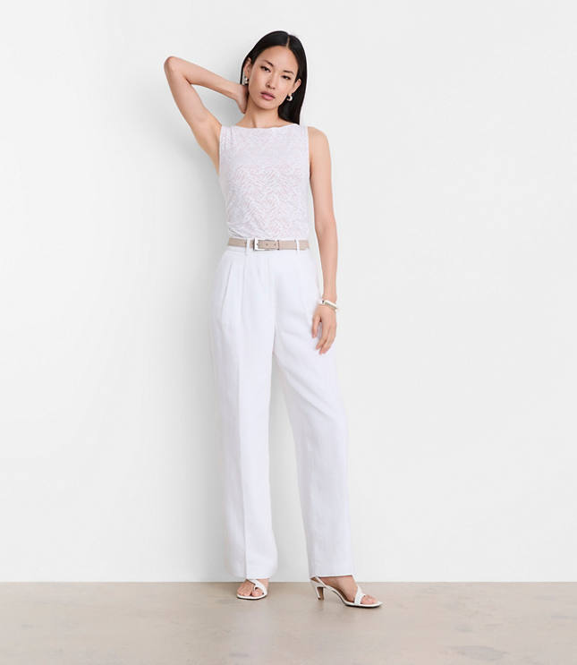 LOFT Versa Animal Print Mesh Tank Top