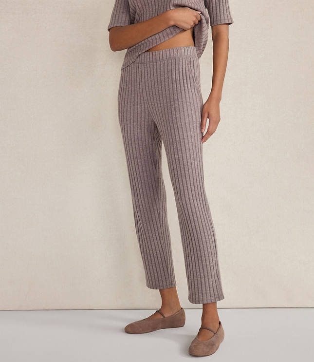 Haven Well Within Wide Rib Knit Tapered Pants