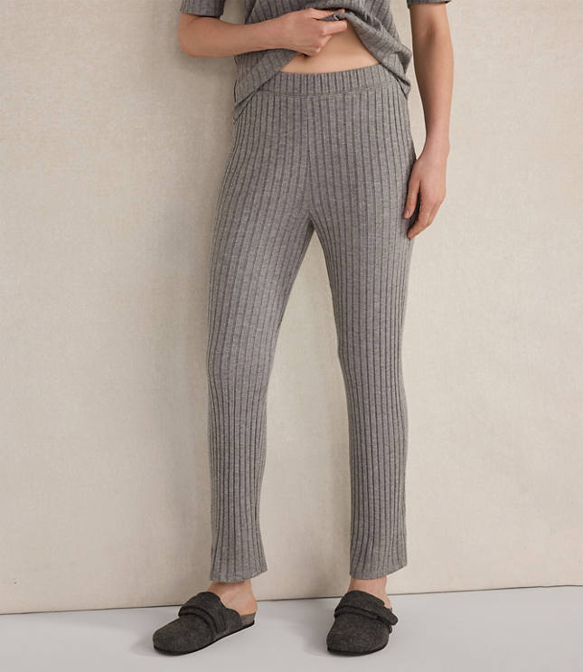 Haven Well Within Wide Rib Knit Tapered Pants