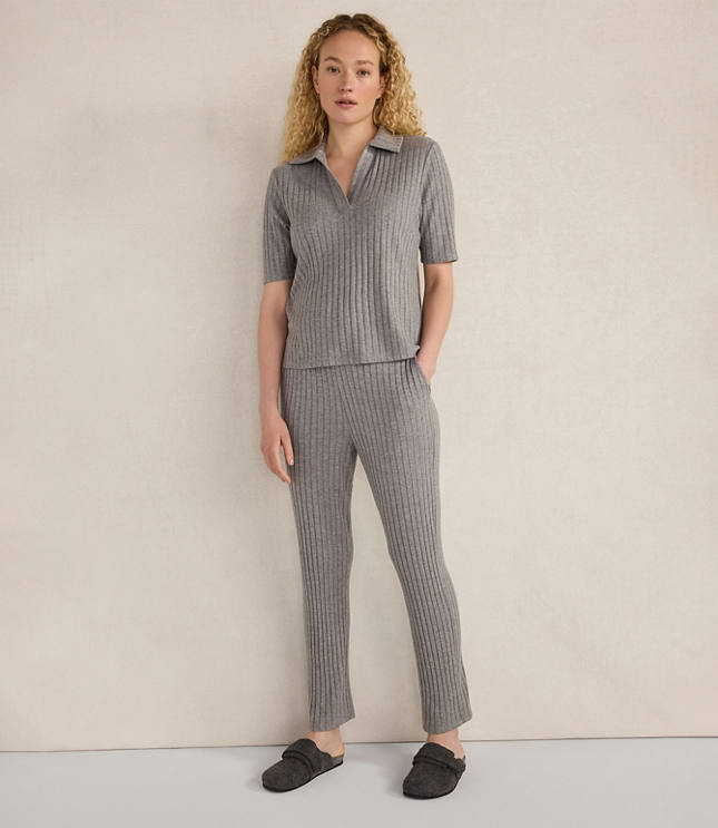 Haven Well Within Wide Rib Knit Tapered Pants