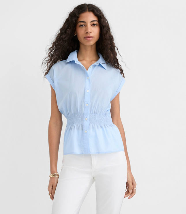 Smocked Waist Shirt carousel Product Image 1