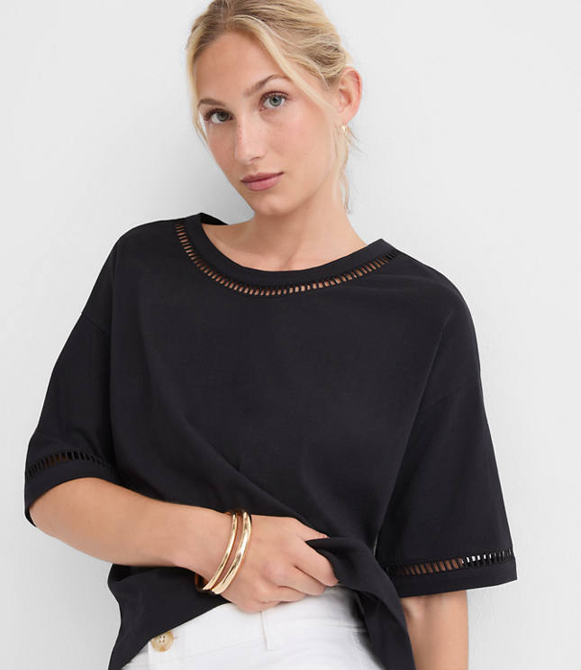 Cutout Jersey Modern Tee carousel Product Image 2