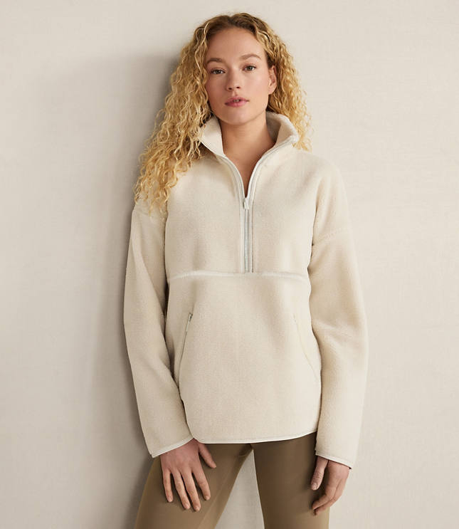 Haven Well Within Faux Sherpa Half Zip Pullover