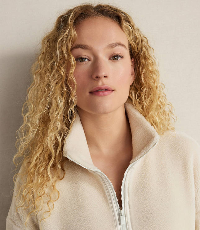 Haven Well Within Faux Sherpa Half Zip Pullover
