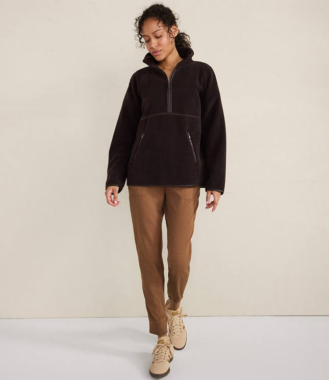 Haven Well Within Faux Sherpa Half Zip Pullover