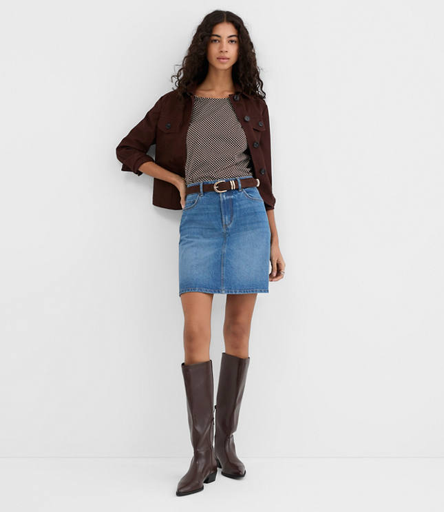 Pindot Modern Wedge Tee