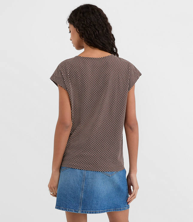 Pindot Modern Wedge Tee