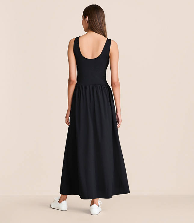 Petite Lou & Grey Wanderweave Mixed Media Maxi Pocket Dress