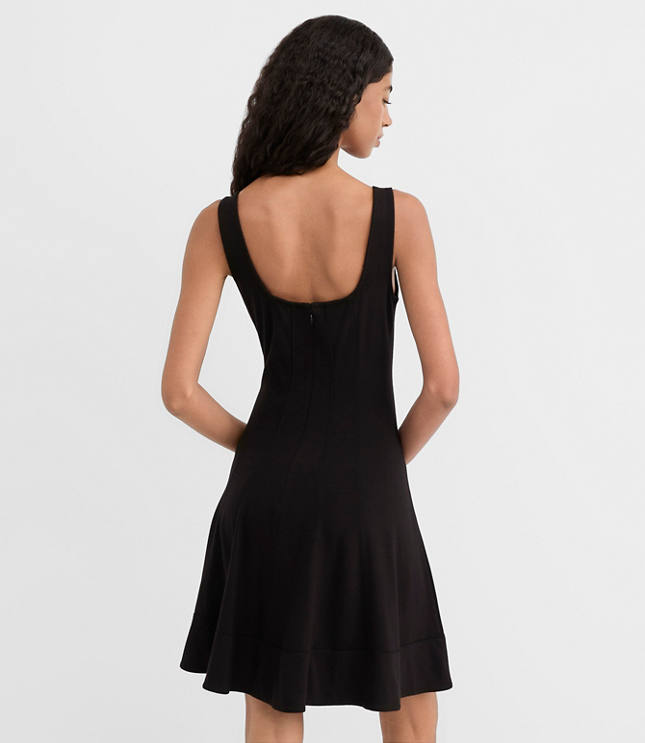 Ponte Seamed Mini Dress