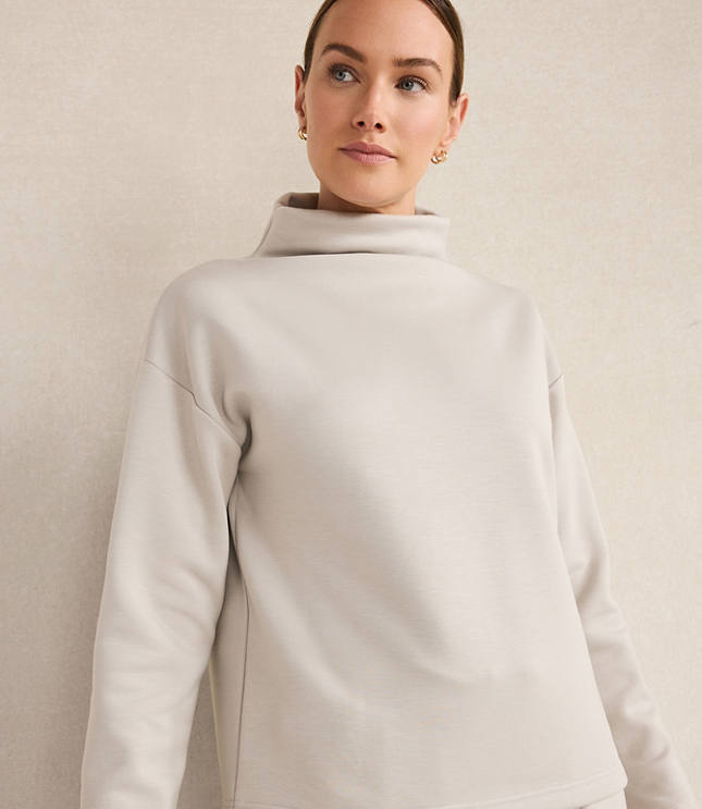 Haven Well Within Soft-Brushed Fleece Funnel Neck Pullover