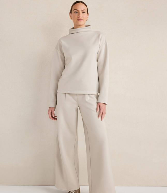 Haven Well Within Soft-Brushed Fleece Funnel Neck Pullover