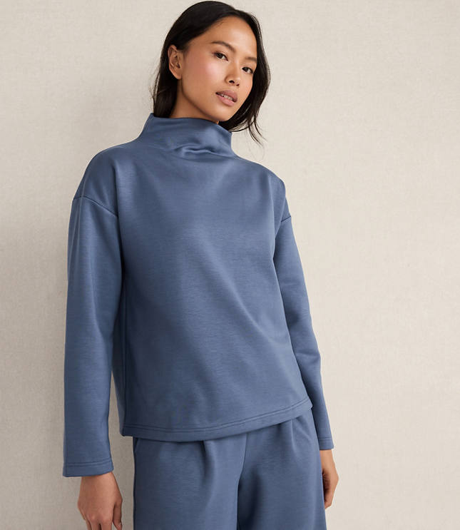 Haven Well Within Soft-Brushed Fleece Funnel Neck Pullover