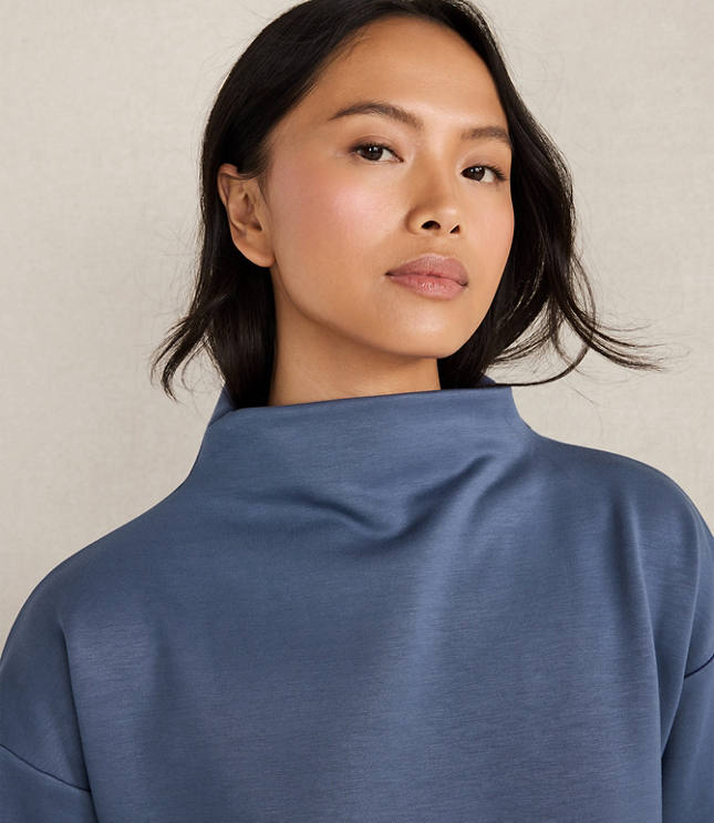 Haven Well Within Soft-Brushed Fleece Funnel Neck Pullover