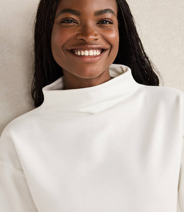 Haven Well Within Soft-Brushed Fleece Funnel Neck Pullover