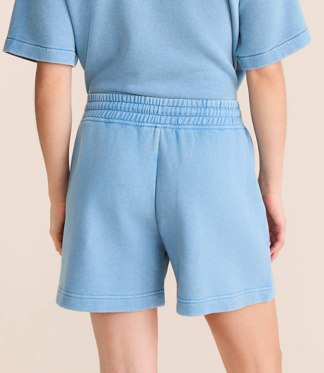 Petite Lou & Grey Denim Washed Terrysoft Shorts carousel Product Image 2