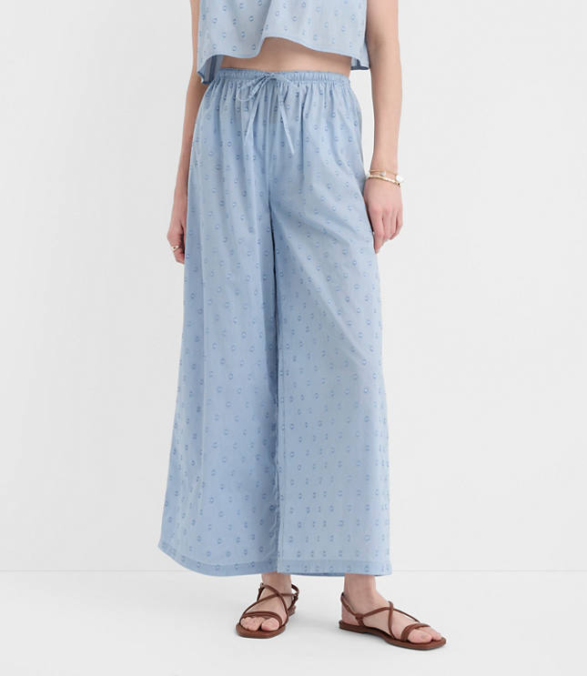 LOFT Beach Clip Dot Pants