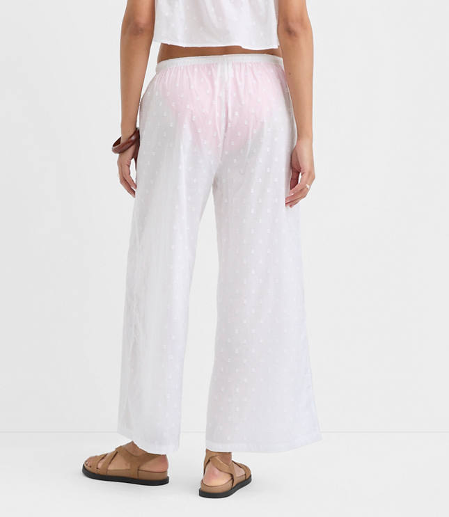 LOFT Beach Clip Dot Pants