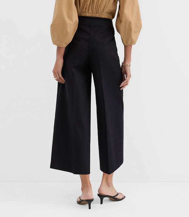 Darted Side Zip Culottes
