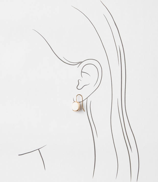 Mother Of Pearl Square Earrings