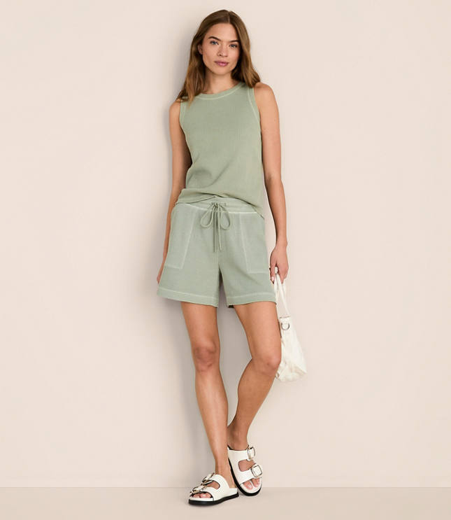 Lou & Grey Garment Dyed Waffle Shorts