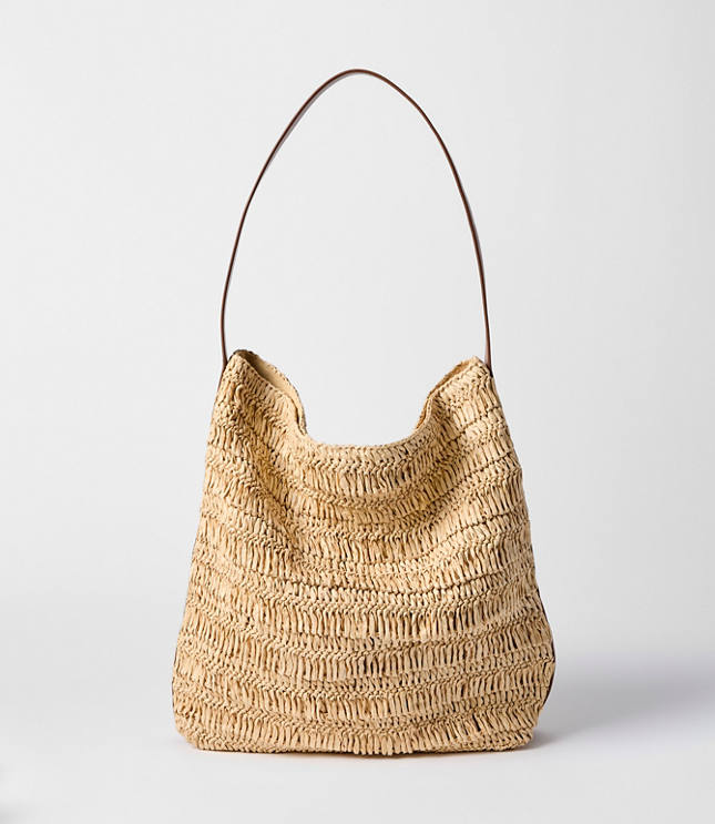 Raffia Bucket Bag