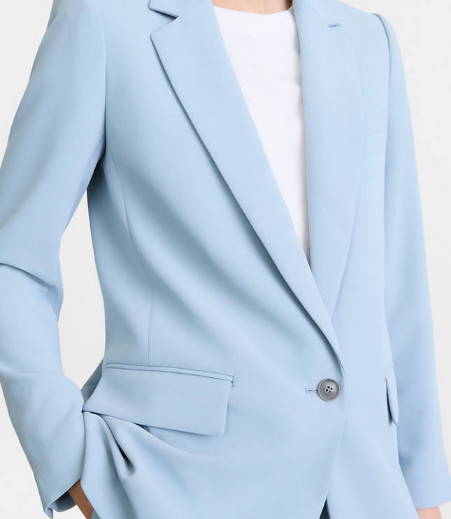 LOFT Versa Crepe Drape Relaxed Blazer