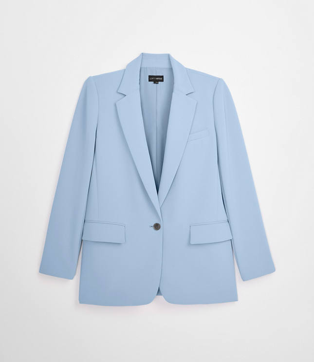 LOFT Versa Crepe Drape Relaxed Blazer