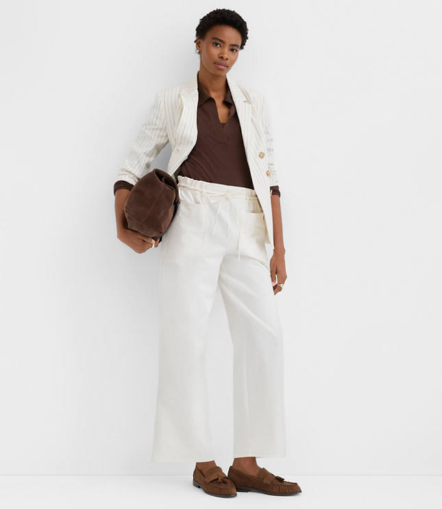 Petite Paperbag Utility Pants