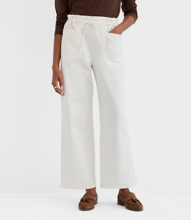 Petite Paperbag Utility Pants
