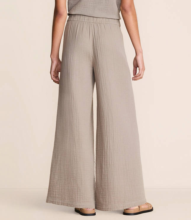 Petite Lou & Grey Triple Cloth Palazzo Pants