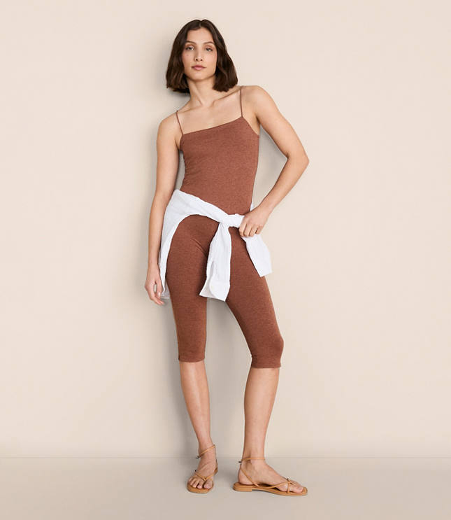 Lou & Grey Heathered Brushedsoft Capri Pants