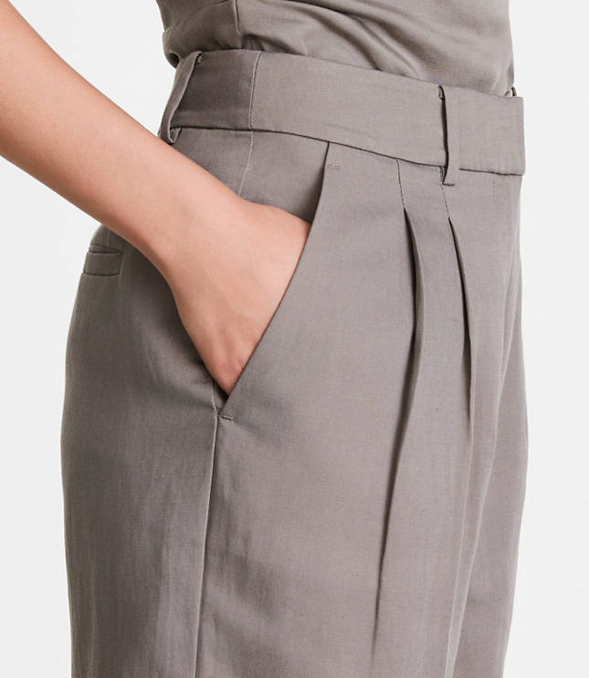 LOFT Versa Luxe Lyocell Linen Straight Pants