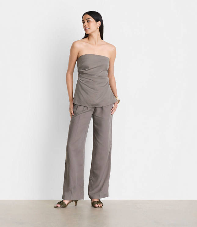 Petite LOFT Versa Luxe Lyocell Linen Bustier carousel Product Image 1