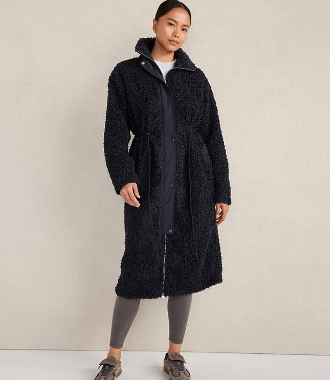 Haven Well Within Long Sherpa Coat
