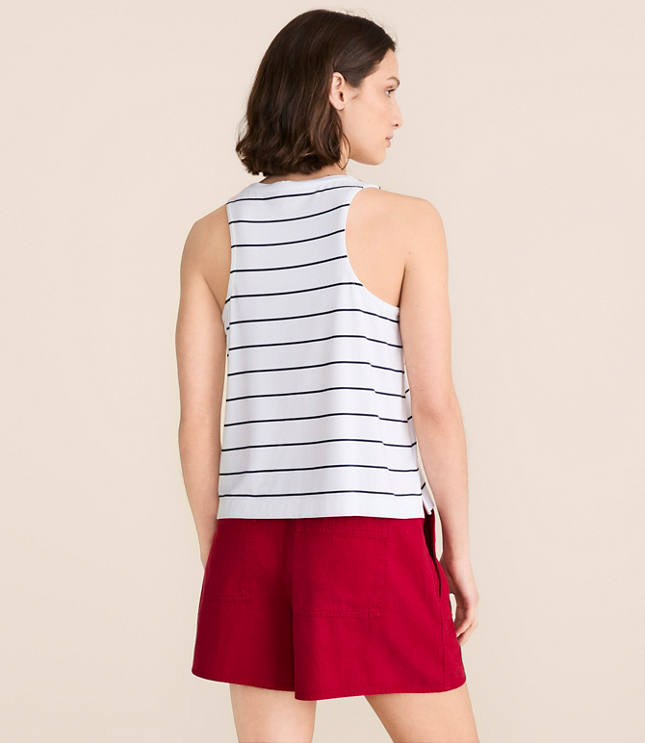 Lou & Grey Striped Essential Modal Scoop Neck Tank Top