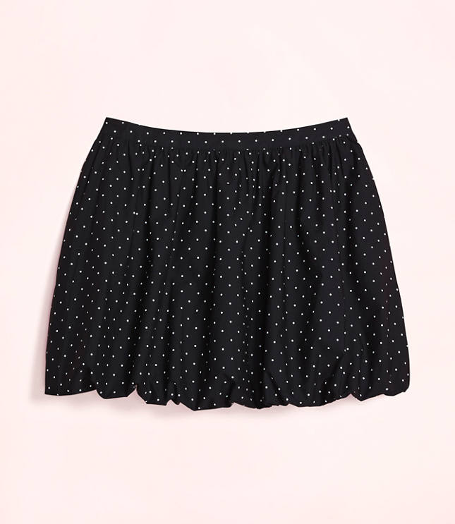 Lately Dotted Poplin Bubble Skirt