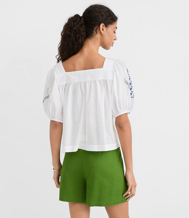 Square Neck Puff Sleeve Top carousel Product Image 4