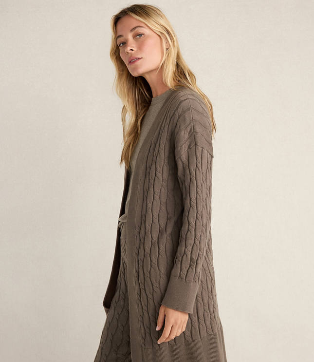 Haven Well Within Organic Cotton Cashmere Cable Cardigan