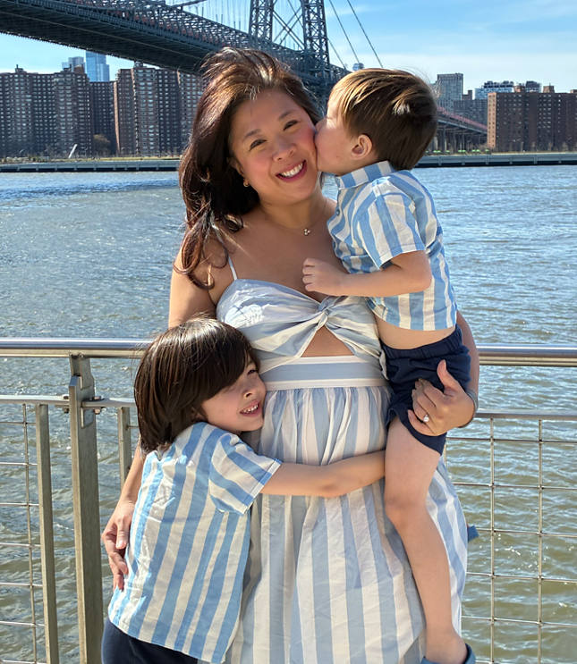 LOFT Beach Striped Poplin Cutout Twist Maxi Pocket Dress